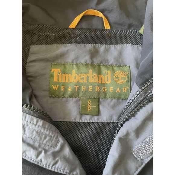 Timberland Men’s Waterproof Black/Grey Zipper Mesh lining Utility Jacket S - Picture 8 of 8